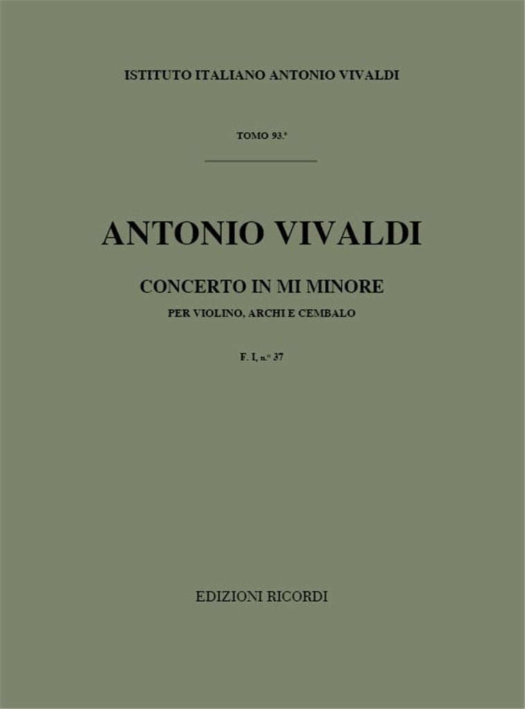 Concerto In Mi Min. RV 278